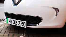 Green number plates for electric vehicles