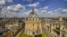 aerial view of Oxford University