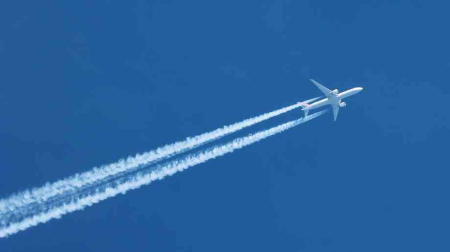 Plane in sky