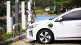 EV charging in car park