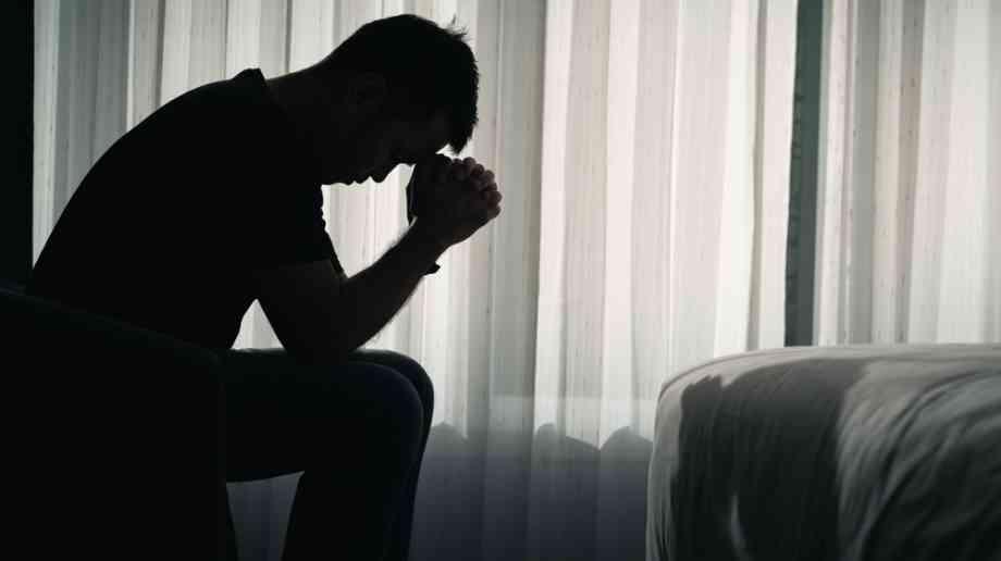 Man depressed.