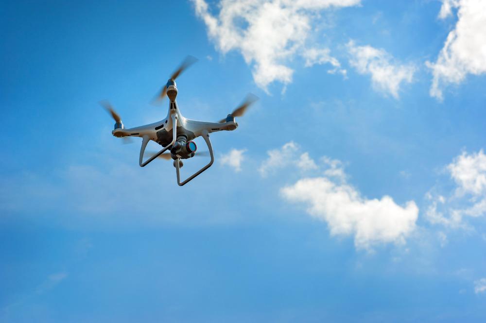 Drone in the sky.